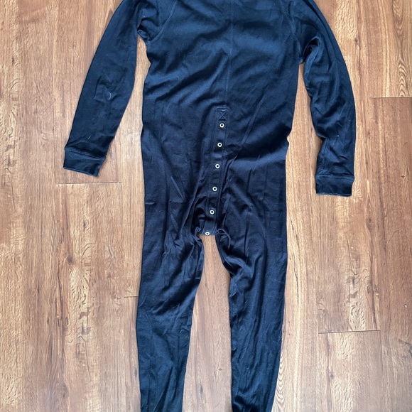 Black Button-Up Onesie - Picture 3 of 3